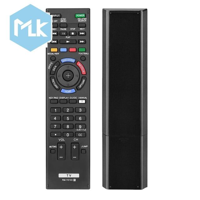 MLK RM-YD103 Universal TV Remote Control Replacement Use for RM-YD102 RM-YD103 Bravia HDTV LCD LED 3D Smart TV
