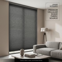 Tissu pour stores alvéolaires semi-occultants gris foncé de 25 mm, en non-tissé spunlace imperméable, sur mesure