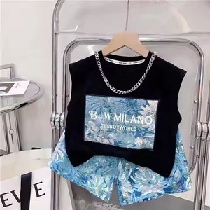 Top estivo Casual da ragazza di successo in cotone stile bohémien con spalle scoperte a maniche corte <span class=keywords><strong>eleganti</strong></span> pantaloncini in tinta unita - Product Image 3