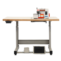 Machine à coudre industrielle à grande vitesse JK747DC, mécanisme à entraînement direct, réalise une couture surjeteuse rapide pour divers matériaux textiles