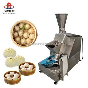 Mesin pembentuk roti kukus otomatis, mesin pembentuk roti lapis pengisi daging Stainless steel otomatis 220V/380V