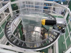 Ligne de soufflage de film à trois couches de l'extrusion au bobinage : Tête de matrice rotative 360 °   Rotation continue pour un film ultra-uniforme - Product Image 2