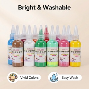 Peinture <span class=keywords><strong>Gouache</strong></span> Lavable pour Enfants, Matériaux Non Toxiques, Couleurs Vives, Idéale pour le Graffiti Mural et les Peintures au Doigt - Vente Chaude - Product Image 2