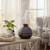 Difusor Ultrasónico con Cambio de Color, Difusor de Aroma con Alimentación CC, Humidificador de Gran Capacidad, Función de Temporizador, Silencioso, para Oficina o Escritorio