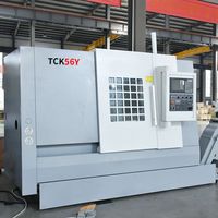 Tour à métaux CNC à lit incliné à cadre coulé à usage moyen multifonctionnel Optimum Mazak Smtcl avec contre-pointe hydraulique