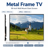 Téléviseur intelligent Android LCD en Chine, 98/100 pouces, grand format, téléviseur plasma