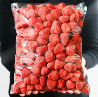 Tranches de fraises FD Sweet Peel en vrac, emballage en vrac, goût frais, fraises conservées dans l'eau, prêtes à manger, produit de fruits secs