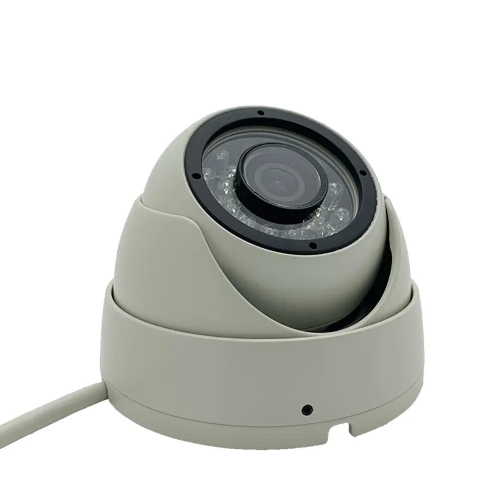 Indoor 1080p 2.0Mp Inside View Front View Surveillance Audio 24Led Infrared Vehicle Dome Bus Ip Camera For MDVR MNVR