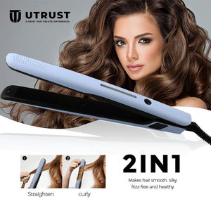 تسمية خاصة المهنية 2 في 1 مجعد و مستقيم السيراميك مكواة شعر بلوحة مطلية حديد مسطح مكواة فرد الشعر - Product Image 5