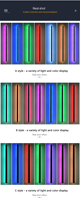 Applique murale extérieure étanche IP65 pour jardin, garage, maison, patio, bande LED linéaire longue RGB RGBW blanc chaud