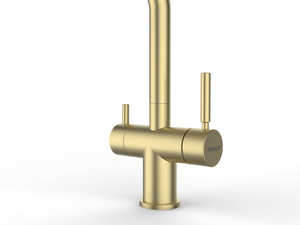 Venta al por mayor contemporáneo SUS304 montado en cubierta níquel cepillado plata oro negro caliente instantáneo 3 en 1 grifo de agua grifo de cocina - Product Image 5