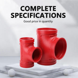 Ul/FM đã được phê duyệt 1-12 "Red OEM khuỷu tay rãnh dễ uốn sắt TEE khớp nối mặt bích <span class=keywords><strong>Union</strong></span> Adapter Reducer cho chữa cháy sprinkler Ống - Product Image 2