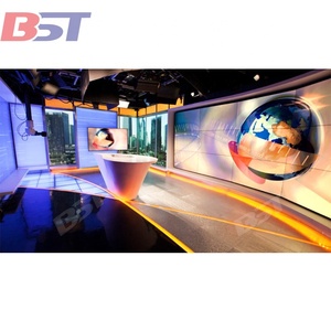 Piedra Artificial personalizada, muebles de podcast simples, estación de TV, mesa de estudio, escritorio de <span class=keywords><strong>noticias</strong></span> - Product Image 3