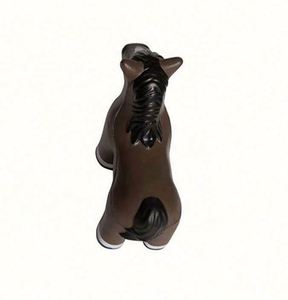 Custom Logo Promotion Horse Shaped Stress <b>Ball</b> <b>Squeeze</b> PU Foam Black Horse Anti Stress Toy Animal Stress Relief Toys - Product Image 2