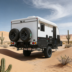 Caravana Pequeña Todoterreno de Lujo con Diseño Nuevo 2026, Remolque Moderno para Campamento con Suspensión Independiente y Tienda de Techo - Product Image 2