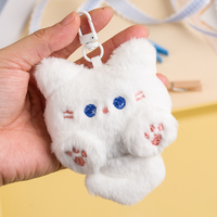 Mignon Pendentif Chaton en Peluche de Coton de 10 cm, Porte-clés Doux, Décoration de Sac à Dos, Logo Personnalisable, Petit Cadeau pour Couples, pour Marque