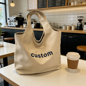 Borse Tote in Tela di Cotone di Alta Qualità con Logo Personalizzato Stampato o Ricamato, Ecologiche, Durevoli, Grande Capacità, con Tasche - Product Image 4