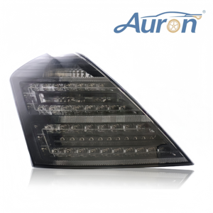 ชุดไฟท้าย LED ดีไซน์สองแถวสุดหรู สีแดง เลนส์ใส ABS สำหรับ Mercedes S-Class W221 (2006-2009) ชุดดัดแปลง Facelift - Product Image 4