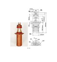 Tube électronique à vide, tube d'oscillation haute fréquence, triode en verre, tube électronique triode 100KW, triode haute puissance FU-23S