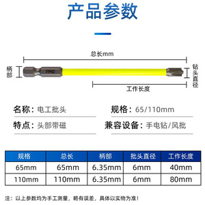 Fuxin Phillips Screwdriver Bit 300 Mm Magnetic Industrial Grade For Sockets Circuit Breakers Panel Switches - Product Image 2