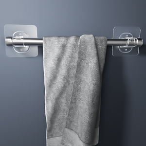 Support mural adhésif transparent personnalisé pour <span class=keywords><strong>tringle</strong></span> de <span class=keywords><strong>rideau</strong></span> de douche en plastique - Product Image 4