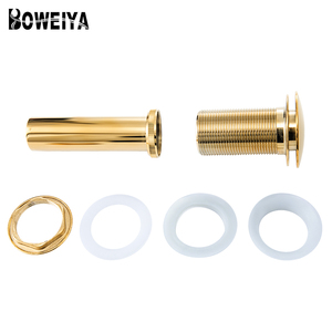 Boweiya baño fregadero de drenaje No <span class=keywords><strong>desbordamiento</strong></span>, <span class=keywords><strong>lavabo</strong></span> y vanidad Pop tapón de cromo pulido oro - Product Image 5