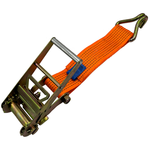 LC <span class=keywords><strong>4000daN</strong></span> 100mm 9m 8t Heavy Duty Ladung Hochfester Polyestergarnriemen Ratsche Lashing Bindband mit Doppel-J-Haken - Product Image 2