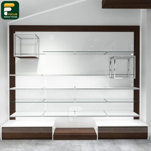 Custom Clothing Store Garment Display Rack Wall Cabinet <b>Panel</b> Checkout Counter Boutique Hanging <b>Mirror</b> Unit - Product Image 3