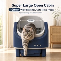 Toilette automatique pour chat en gros avec capteurs de sécurité, vidage à une touche, bac à déchets de 7,5 L Songya