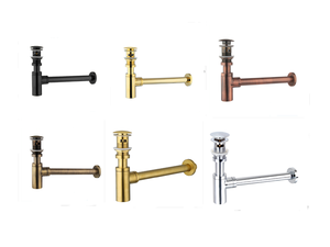 Drain d'évier Pop up en or brossé de haute qualité avec <span class=keywords><strong>bouchon</strong></span> de vidange d'évier de navire de <span class=keywords><strong>robinet</strong></span> de salle de bain à débordement - Product Image 2