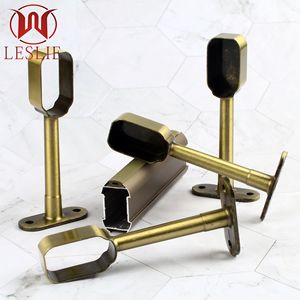 Leslie Zinc Alloy Clothes Rail Support Wall Mount Non-Detachable <b>Wardrobe</b> <b>Hardware</b> - Product Image 2