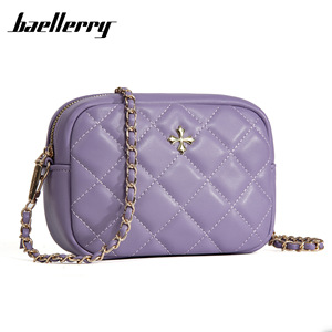 Baellerry Women's Mini Crossbody Bag White Quilted Chain Shoulder Bag Minimalist Style Everyday Use Summer 2024 - Product Image 5