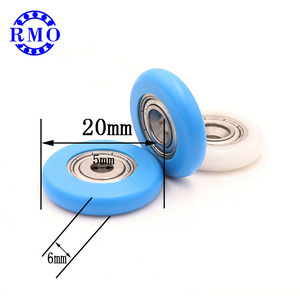 Rodamiento de bolas de acero inoxidable, polea de rodamiento de rueda de puerta de vidrio deslizante - Product Image 3
