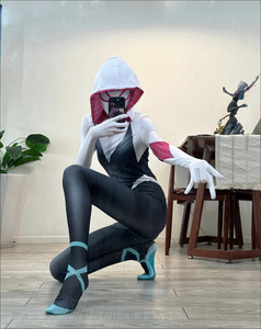 Abbigliamento <span class=keywords><strong>da</strong></span> Casa per Donne, Costume Comodo di Spiderman Gwen, Abbigliamento all'Ingrosso per Adulti, Costume di Halloween, Abbigliamento <span class=keywords><strong>da</strong></span> Fabbrica, Cosplay di Spider-man per Ragazze - Product Image 6
