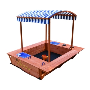 Bac à sable <span class=keywords><strong>en</strong></span> <span class=keywords><strong>bois</strong></span> <span class=keywords><strong>en</strong></span> gros avec auvent et éviers <span class=keywords><strong>de</strong></span> jeu, ensemble <span class=keywords><strong>de</strong></span> jeu extérieur pour enfants avec bancs pour <span class=keywords><strong>jardin</strong></span> et cour arrière - Product Image 3