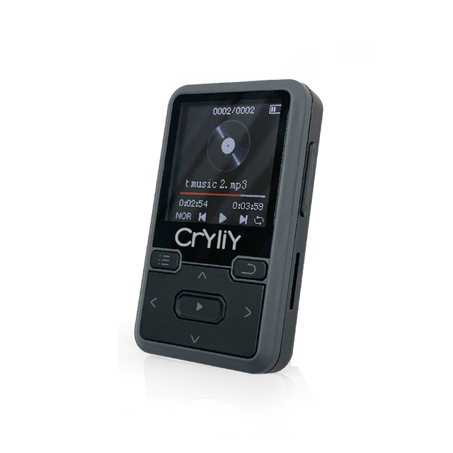 CRYLIY Music Player New Design 1.44 Inch 128GB TF Card Extension 32GB Mp3 Player