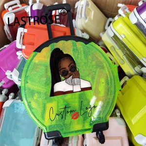 Thực hiện rỗng mắt Lash hộp mới sáng tạo Hành Lý Hình 3D Mink lông mi lashbox bao bì Vali lông mi trường hợp với logo - Product Image 1