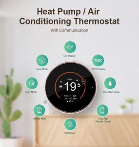 Comfurter <span class=keywords><strong>Nest</strong></span> Redondo Tipo de anillo doble Aire acondicionado inteligente WiFi Modbus Termostato de bomba de calor inalámbrico programable - Product Image 6
