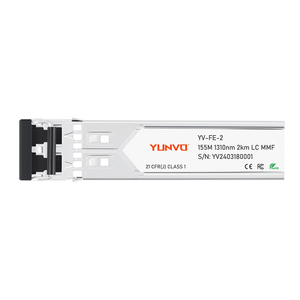 Yunvo 100BASE-FX <span class=keywords><strong>SFP</strong></span> sgmii 1310nm 2km sợi quang thu phát <span class=keywords><strong>GLC</strong></span>--<span class=keywords><strong>100FX</strong></span> với DDM hỗ trợ cho Viễn Thông/Trung tâm dữ liệu sử dụng - Product Image 1