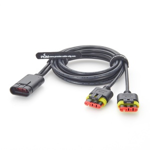 كابل توزيع TE AMP Superseal رباعي الاتجاهات 282106-1 إلى مزدوج 282088-1 لإضاءة LED ووحدات التحكم الإلكترونية (ECU) وشبكات التحكم في المعدات - Product Image 4