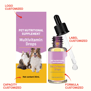 Compléments alimentaires naturels <span class=keywords><strong>pour</strong></span> chiens et chats OEM 60 ml 15 en 1, système immunitaire, santé de la peau et du pelage, santé cardiaque, soutien des <span class=keywords><strong>os</strong></span> et des articulations, liquide - Product Image 3