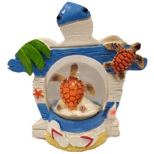 Personnalisable Créatif Océan Plage Tourisme Souvenir Résine Artisanat Verre à Eau Boule <span class=keywords><strong>de</strong></span> Neige Personnalisée Figurine 3D Tortues <span class=keywords><strong>de</strong></span> Mer Boule <span class=keywords><strong>de</strong></span> Cristal - Product Image 2