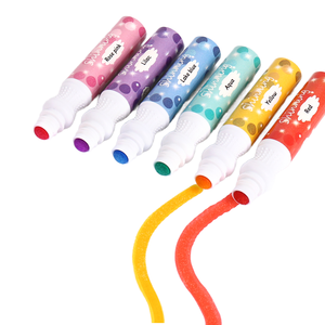 Marcadores de Puntos Brillantes No Tóxicos Personalizables de 8 Colores, 60 ml, Punta de Esponja de 18 mm, para Pintar y Dibujar con Purpurina - Product Image 1