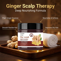 Masque capillaire au gingembre infusé de kératine pour réparer les pointes fourchues
