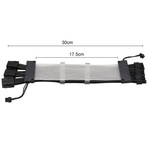 Cable de Extensión para Tira de Luces LED RGB, 3*8 Pines, con Funda Trenzada de Plástico, para GPU, PSU, PC, en Stock - Product Image 5