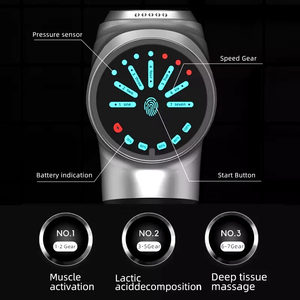 Etiqueta <span class=keywords><strong>personal</strong></span> personalizada Pistola de masaje con motor sin escobillas eléctrico inalámbrico de 8 cabezales Fabricante de masajeador profesional MOQ bajo para el cuerpo - Product Image 3