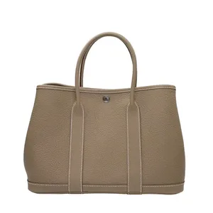Customizable logo 2024 new fashion handbag Genuine cowhide garden bag high-capacity women's bag shoulder portable Tote Bag