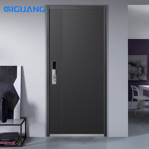QIGUANG Amérique Style Multilock Villa Entrée Avant Porte En Aluminium Moulé Sécurité De Luxe Noir Sécurité Entrée Pivot Porte pour La Maison - Product Image 5