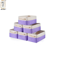 KUYUE Offre Spéciale fait à la main jouet décoratif vêtements chaussettes stockage poubelles panier de rangement en coton gris