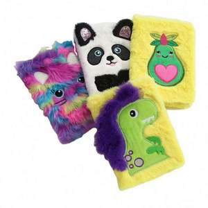 Diario/Cuaderno Personalizado con Cubierta de Felpa de Alta Calidad, Diseño de Mini Animales, Encuadernación Térmica, Tapa Dura A5, para Niños, Oficina, Damas - Product Image 3